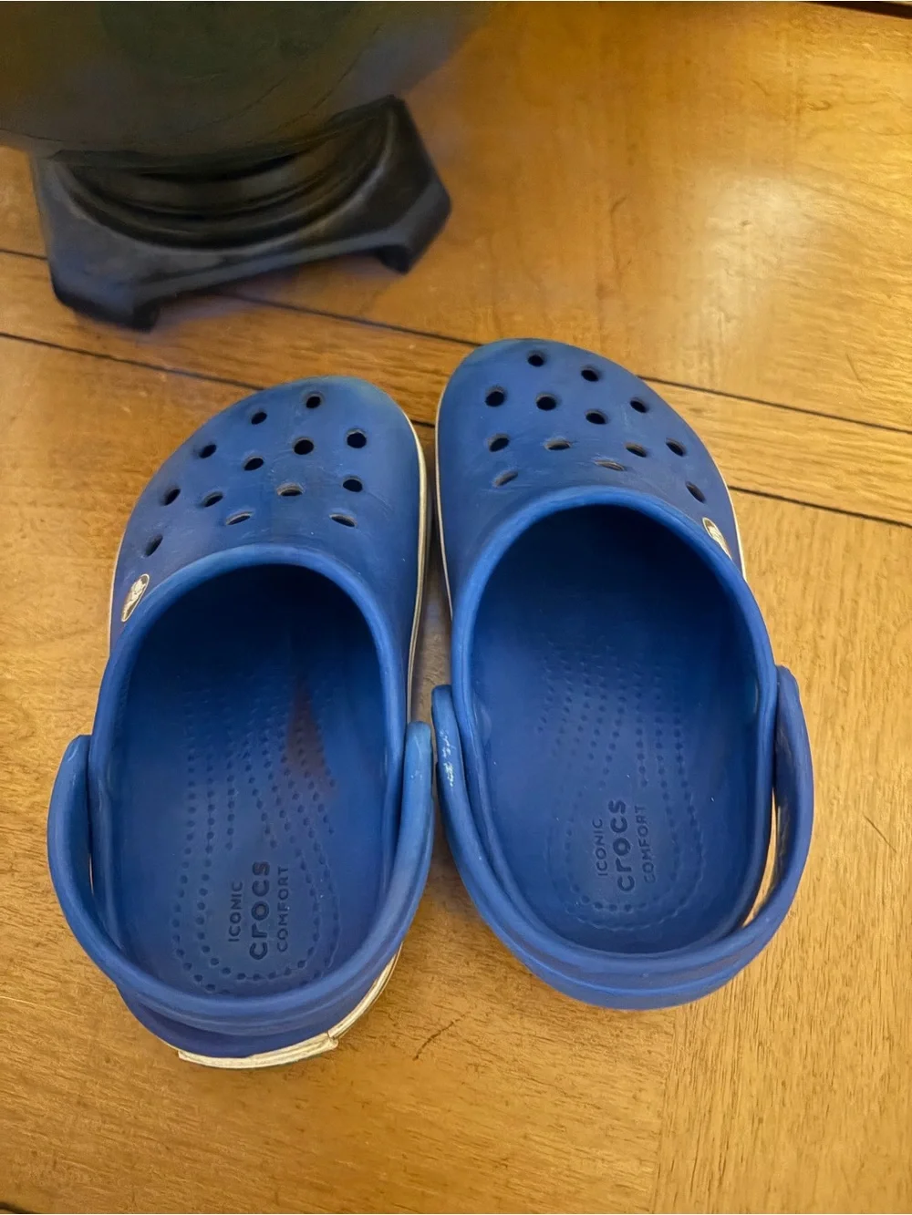CROCS Kids Royal Blue Crocaband Classic Clog Sandals with Back Strap